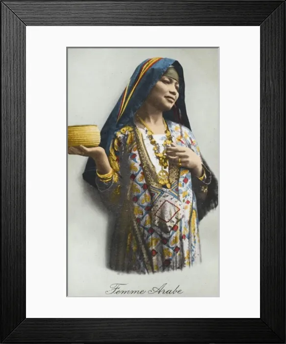Framed Print : Egyptian woman in colourful costume Framed Print : Egyptian woman in colourful costume