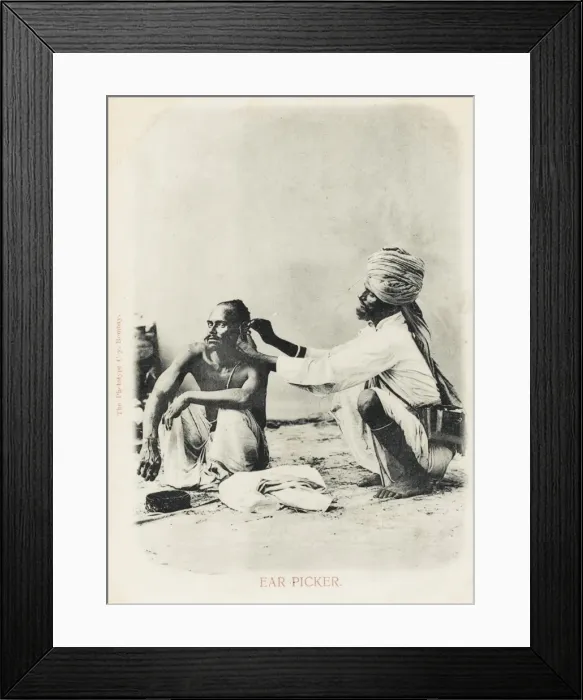 Framed Print : Ear Picker - India Framed Print : Ear Picker - India