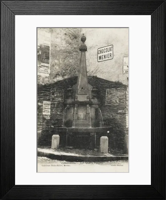 Framed Print : France, Landerneau - A Fountain Framed Print : France, Landerneau - A Fountain