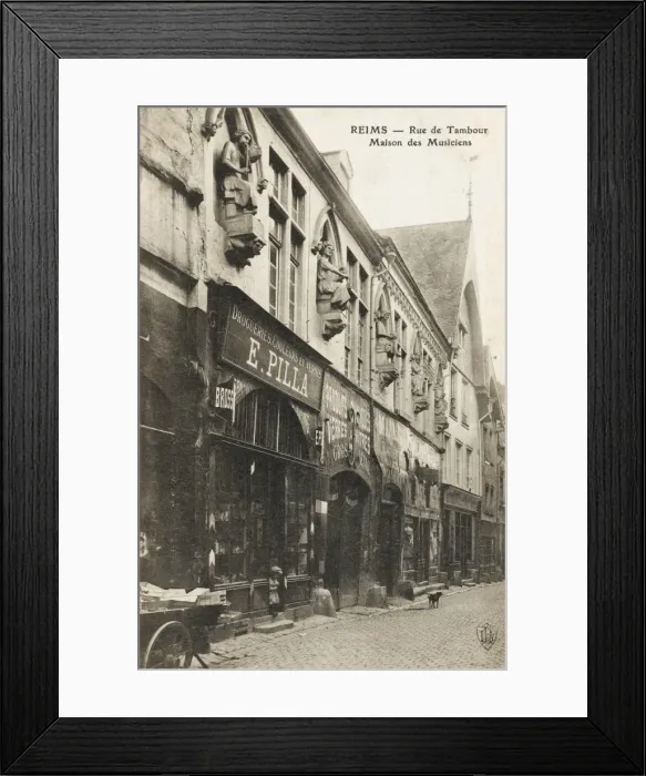 Framed Print : Reims, France - Rue de Tambour Framed Print : Reims, France - Rue de Tambour