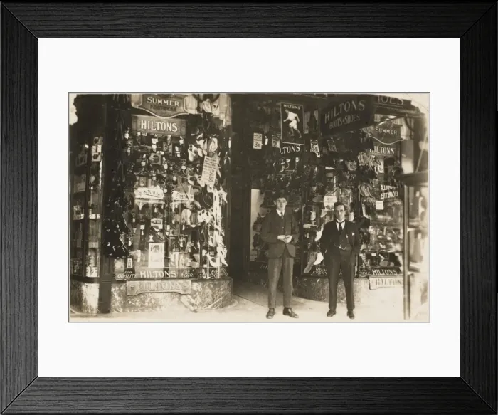 Framed Print : Hiltons Shoe Company Store Framed Print : Hiltons Shoe Company Store