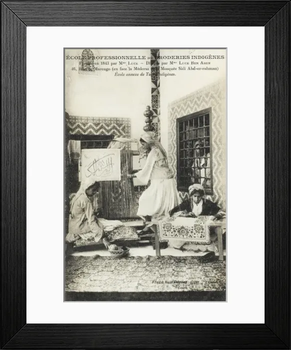 Framed Print : Algeria - Charitable Embroidery School Framed Print : Algeria - Charitable Embroidery School