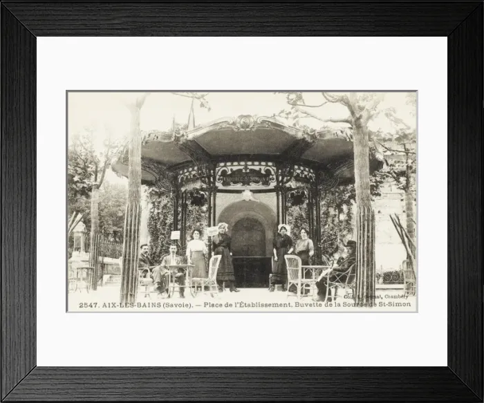 Framed Print : Aix-les-Bains - Source de St Simon