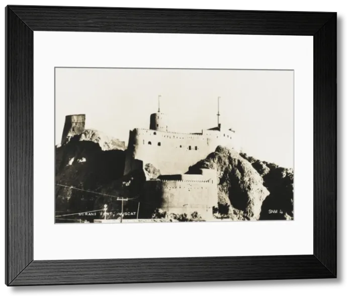 Framed Print : Muscat, Oman - Mirani Fort Framed Print : Muscat, Oman - Mirani Fort