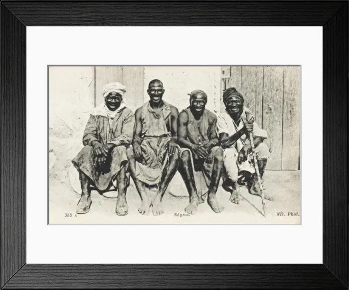 Framed Print : Four happy Algerians Framed Print : Four happy Algerians