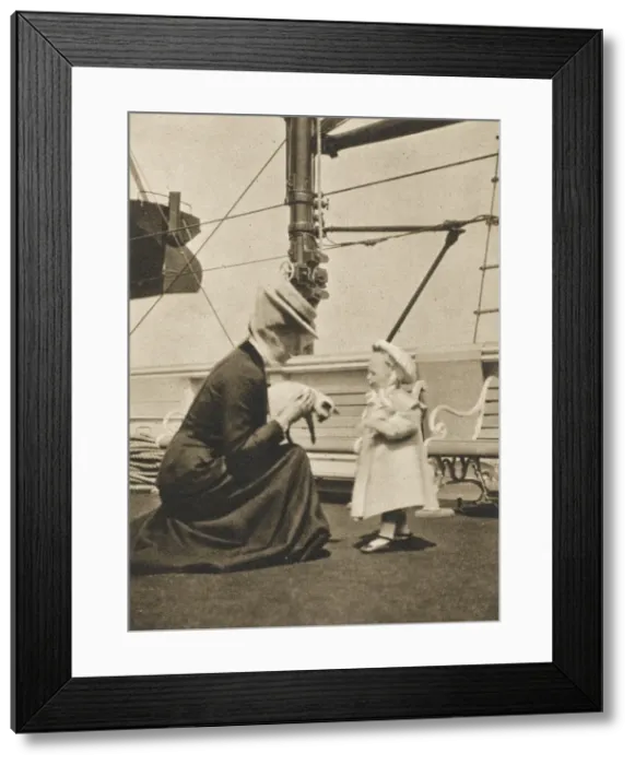 Framed Print : Princess Victoria and Prince Olaf of Norway Framed Print : Princess Victoria and Prince Olaf of Norway