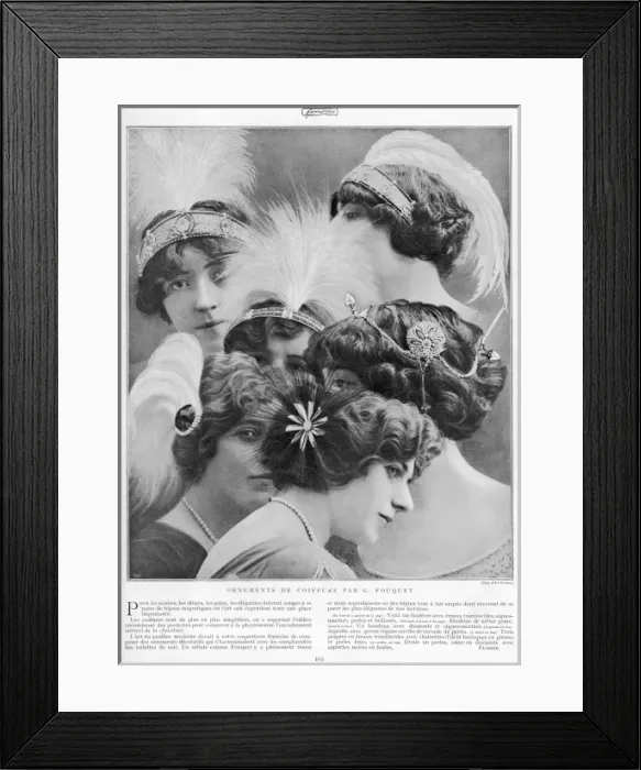 Framed Print : Hair Ornaments designed by G. Fouquet Framed Print : Hair Ornaments designed by G. Fouquet