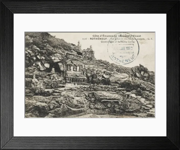 Framed Print : Rotheneuf, France - Emerald Coast - The Rock Carvings Framed Print : Rotheneuf, France - Emerald Coast - The Rock Carvings