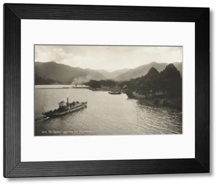Framed Print : Lake District - Cumbria - Ferry arriving at Patterdale Framed Print : Lake District - Cumbria - Ferry arriving at Patterdale
