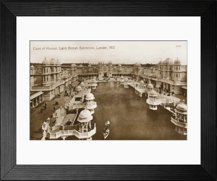 Framed Print : Court of Honour, Latin British Exhibition, London Framed Print : Court of Honour, Latin British Exhibition, London