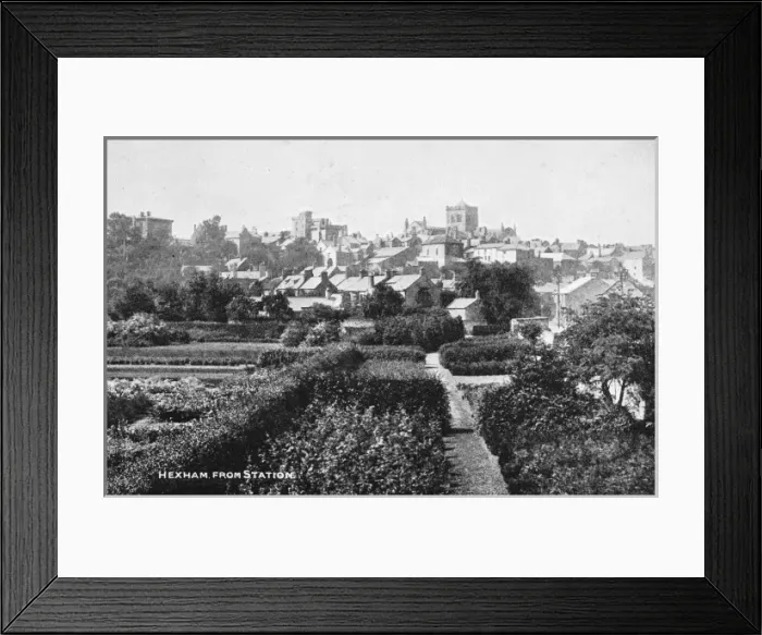 Framed Print : View of Hexham, Northumberland Framed Print : View of Hexham, Northumberland