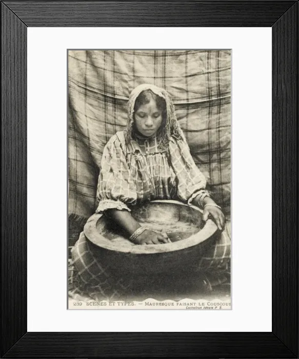 Framed Print : Moorish Couscous maker - Algeria Framed Print : Moorish Couscous maker - Algeria