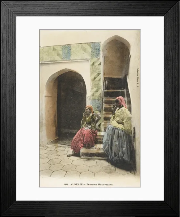 Framed Print : Two Moorish Women - Algeria Framed Print : Two Moorish Women - Algeria
