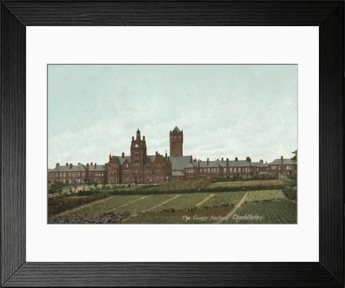 Framed Print : Staffordshire County Asylum, Cheddleton, near Leek Framed Print : Staffordshire County Asylum, Cheddleton, near Leek