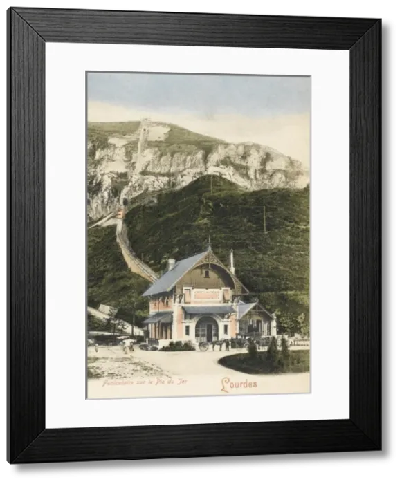 Framed Print : The Funicular Railway - Lourdes Framed Print : The Funicular Railway - Lourdes