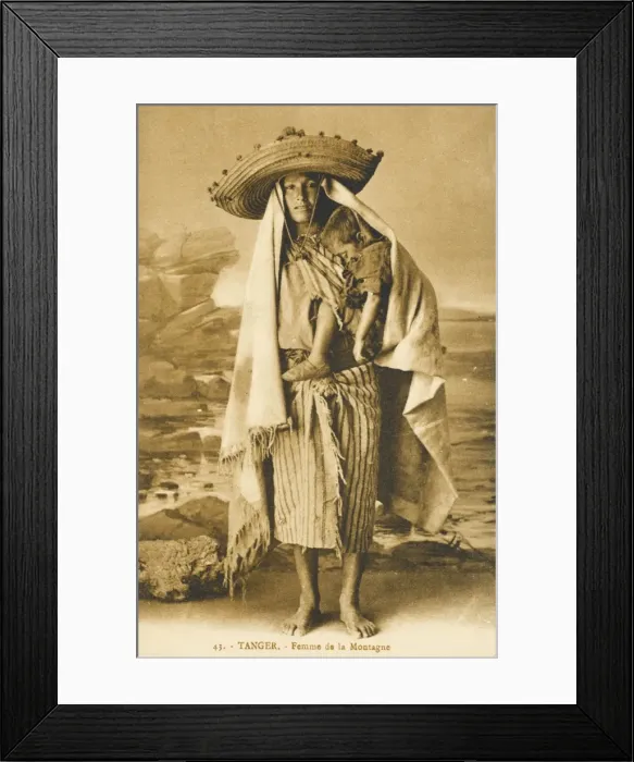 Framed Print : Tangiers - Morocco - A Woman of the Mountains Framed Print : Tangiers - Morocco - A Woman of the Mountains