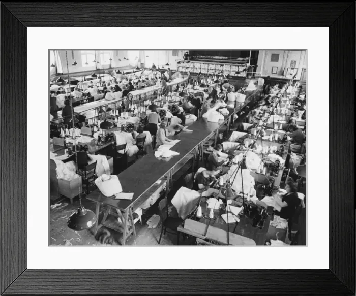 Framed Print : Parachute factory WWII Framed Print : Parachute factory WWII