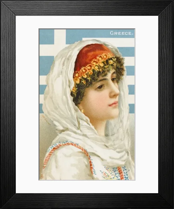 Framed Print : A Woman from Greece Framed Print : A Woman from Greece