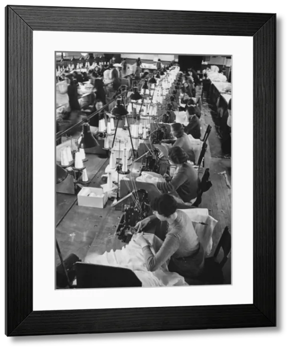 Framed Print : Parachute factory WWII Framed Print : Parachute factory WWII