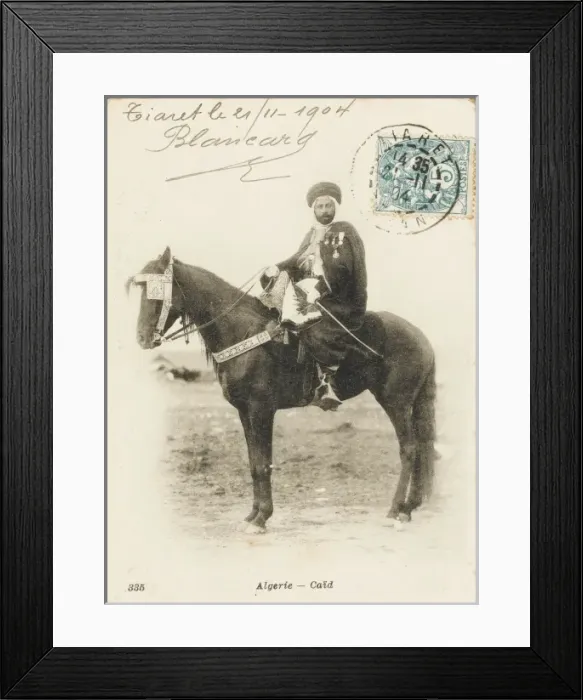 Framed Print : Algerian Chief on horseback Framed Print : Algerian Chief on horseback
