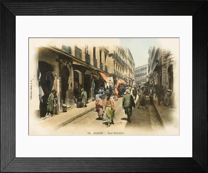 Framed Print : Rue Randon - Algiers - Algeria Framed Print : Rue Randon - Algiers - Algeria