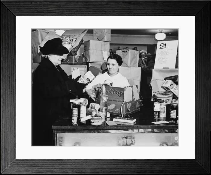 Framed Print : Parcels for the troops WWII Framed Print : Parcels for the troops WWII
