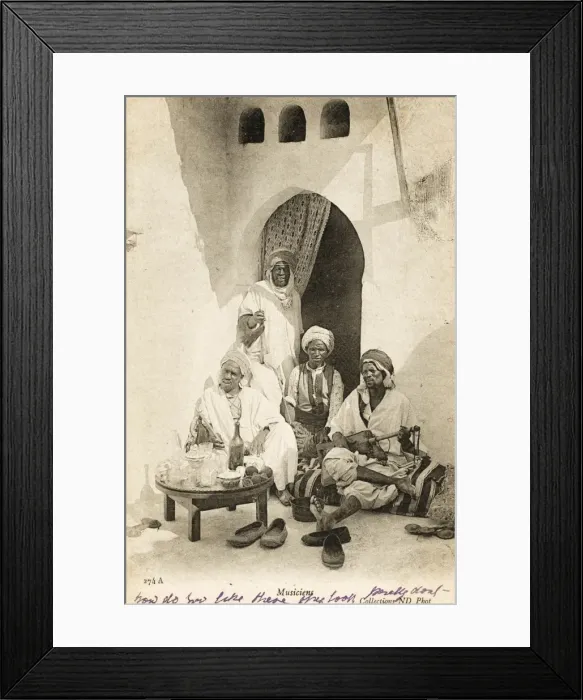 Framed Print : Group of Algerian Musicians Framed Print : Group of Algerian Musicians