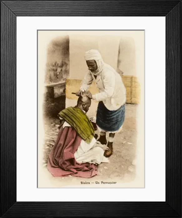 Framed Print : Wig Maker- Biskra, Algeria Framed Print : Wig Maker- Biskra, Algeria