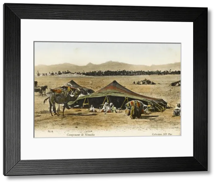 Framed Print : Nomad Camp - Algeria Framed Print : Nomad Camp - Algeria