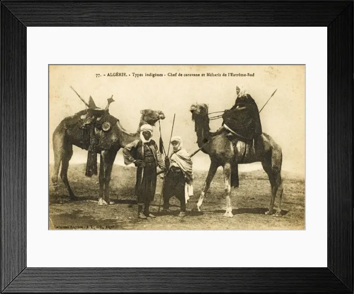 Framed Print : Meharis tribe of Southern Algeria Framed Print : Meharis tribe of Southern Algeria