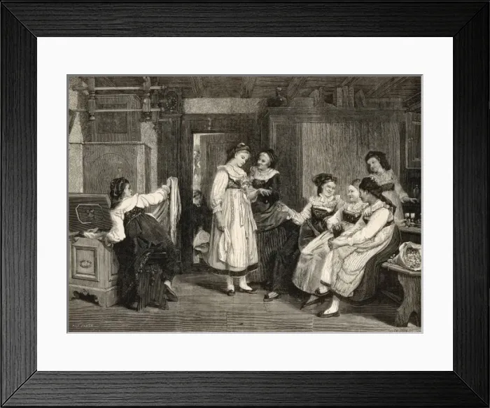 Framed Print : A bride in Alsace Framed Print : A bride in Alsace