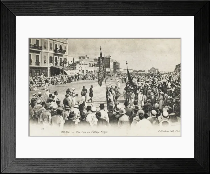 Framed Print : Black Village Fete - Oran, Algeria Framed Print : Black Village Fete - Oran, Algeria