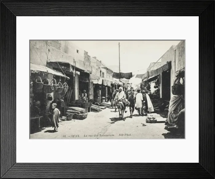 Framed Print : Sfax - Tunisia - The Street of the Dyers Framed Print : Sfax - Tunisia - The Street of the Dyers
