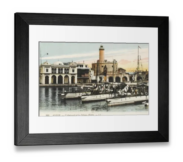 Framed Print : The Admiralty and naval vessels - Algiers Framed Print : The Admiralty and naval vessels - Algiers