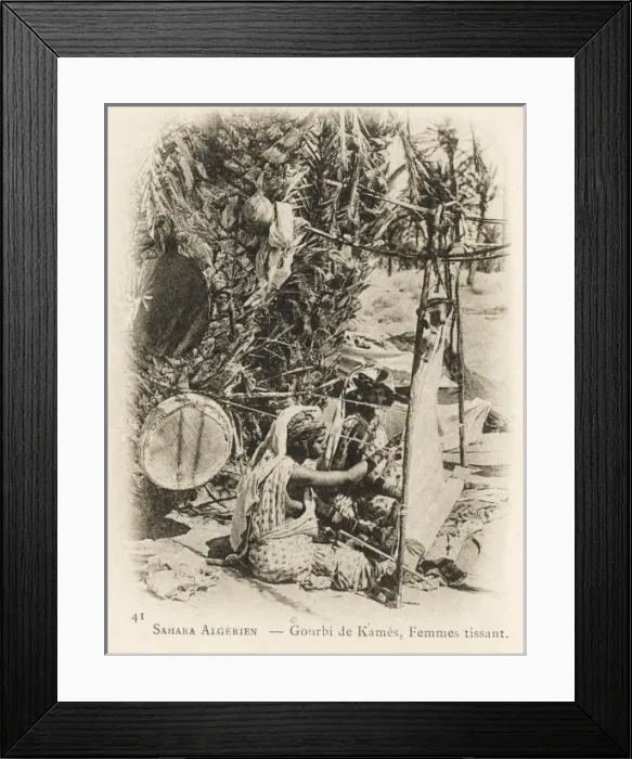Framed Print : Weaving - Southern Algeria Framed Print : Weaving - Southern Algeria