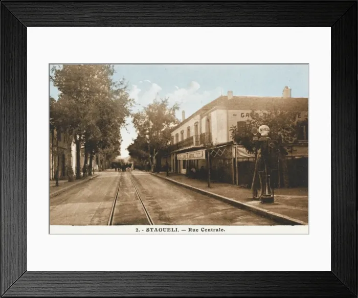 Framed Print : Algeria - Staoueli - Rue Centrale Framed Print : Algeria - Staoueli - Rue Centrale