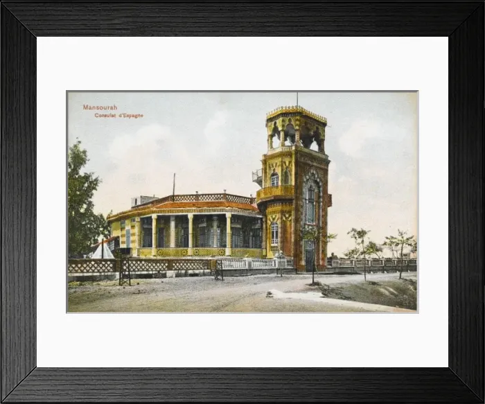 Framed Print : Spanish Consulate - Mansourah, Egypt Framed Print : Spanish Consulate - Mansourah, Egypt