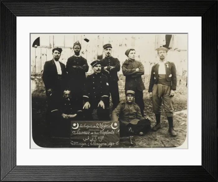 Framed Print : Captured French Algerian soldiers Framed Print : Captured French Algerian soldiers