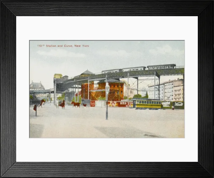 Framed Print : Elevated Subway, New York Framed Print : Elevated Subway, New York