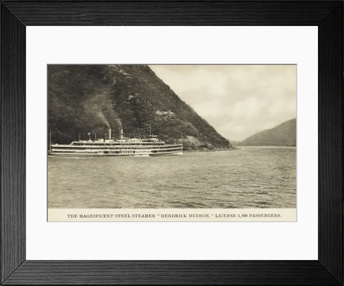 Framed Print : Hendrick Hudson Steamer Framed Print : Hendrick Hudson Steamer