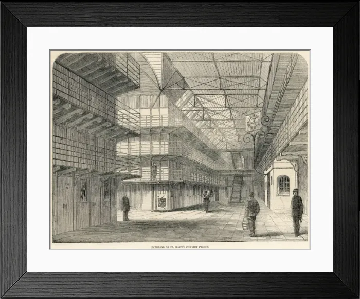 Framed Print : Chatham Prison Riots - Interior of the Prison Framed Print : Chatham Prison Riots - Interior of the Prison