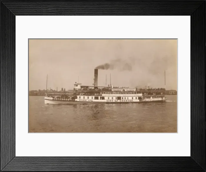 Framed Print : Steamer City of Chester Framed Print : Steamer City of Chester