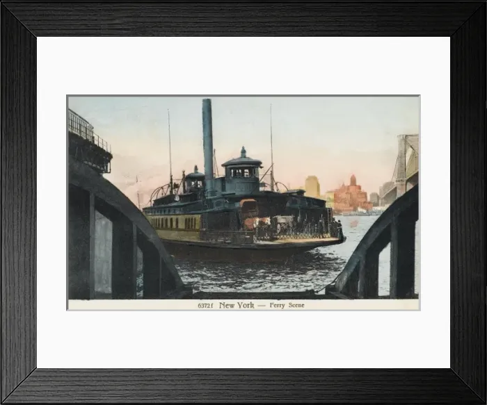Framed Print : New York Ferry Framed Print : New York Ferry