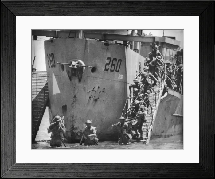 Framed Print : Invasion of Sicily - Framed Print : Invasion of Sicily -