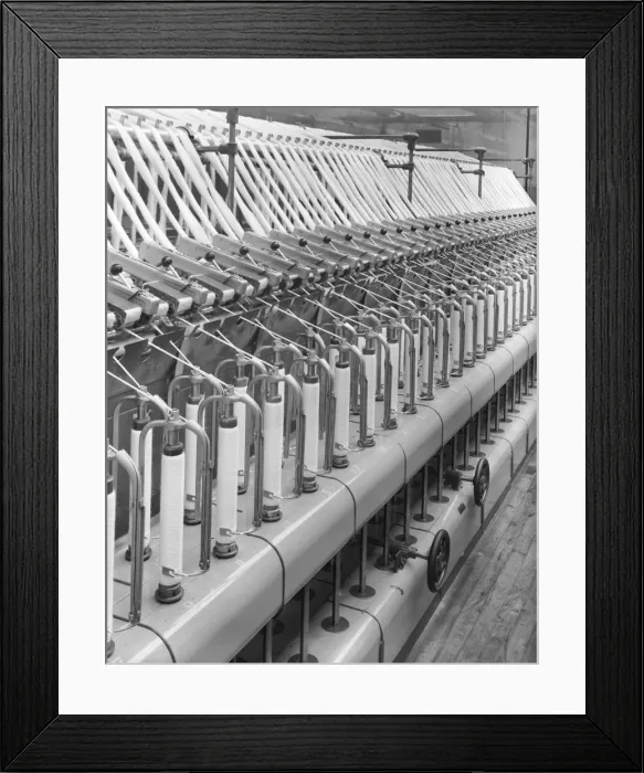 Framed Print : Wool spinning - Patons & Baldwins Framed Print : Wool spinning - Patons & Baldwins