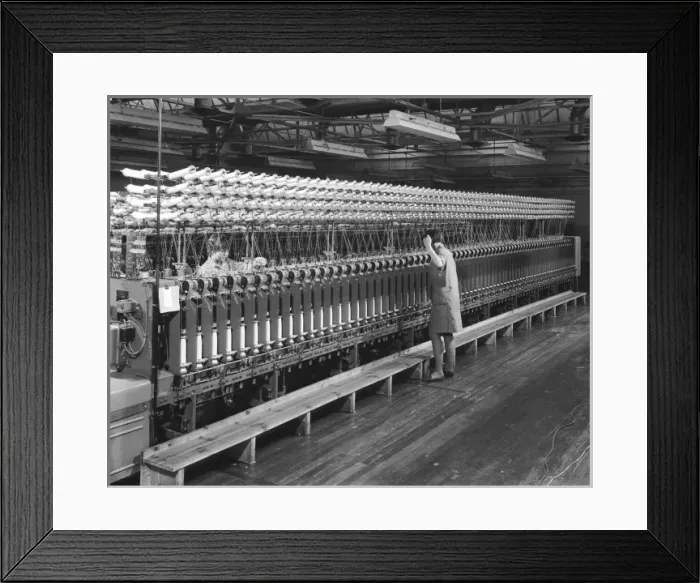 Framed Print : Yarn rolling machine Framed Print : Yarn rolling machine