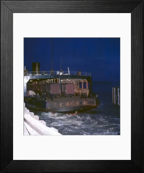 Framed Print : Ferry transporting railway wagons Framed Print : Ferry transporting railway wagons