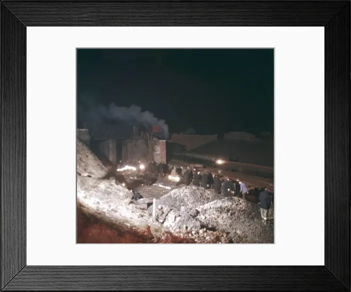Framed Print : Laying railway track Framed Print : Laying railway track
