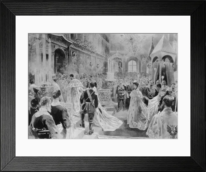 Framed Print : The coronation of Tsar Nicholas II Framed Print : The coronation of Tsar Nicholas II