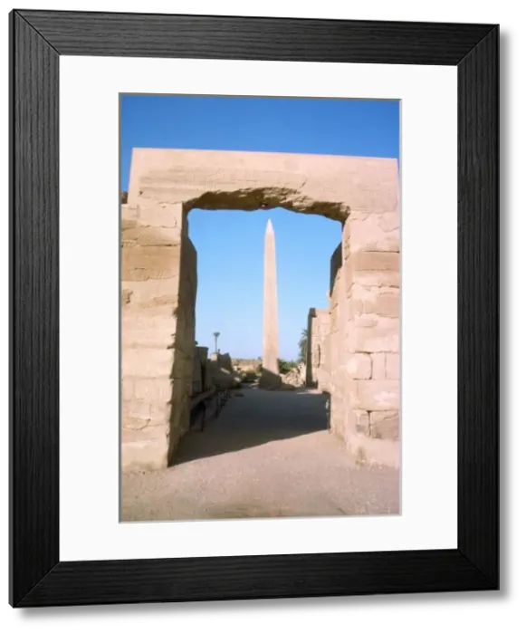 Framed Print : Temple of Karnak, obelisk erected by Queen Hatshepsut Framed Print : Temple of Karnak, obelisk erected by Queen Hatshepsut